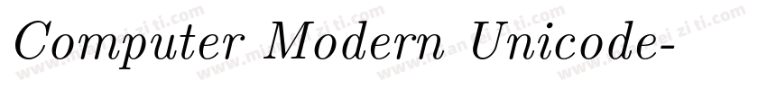 Computer Modern Unicode字体转换
